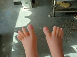 wm 148cm L cup tan skin light brown nipples head 85